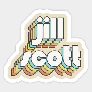 Retro Jill Scott Sticker